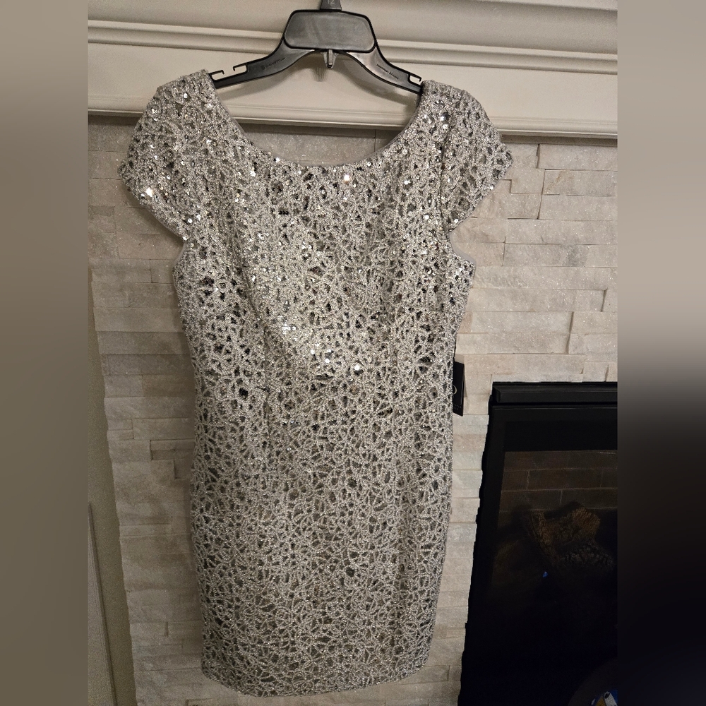 Adrianna Papell Sequin Dress